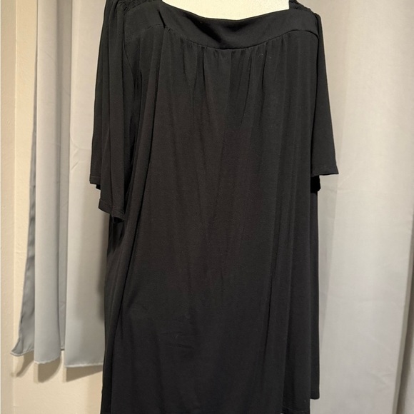 Evans Black Square Neck Smocked Top Plus Size 26/28 - Picture 3 of 5